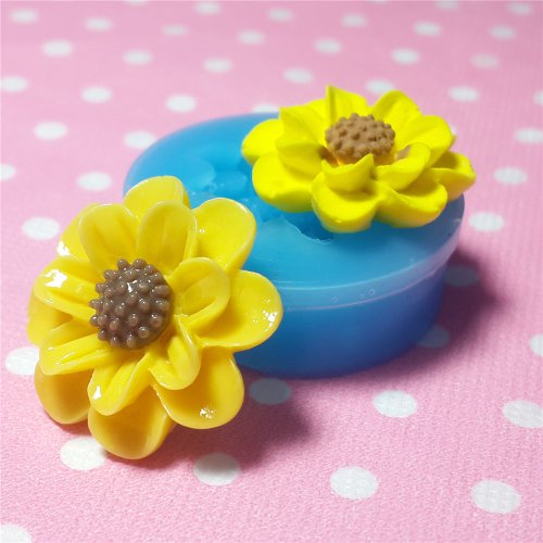 Kawaii Cute Sun Flower Fondant Silicone Mold for Cake Cookie Decorating Chocolate Soap Epoxy Clay Fimo Clay 012LBH