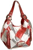 KATHY Van Zeeland Diamond Patch Shopper,Geranium,one size