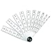 Starrett 269MA Tempered Steel Taper Gauge, 0.02mm Graduation, 2mm - 12mm Range, 64mm Length, 10 Leaves