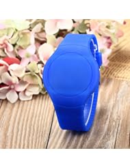 Youyoupifa Blue Silicone Fashion LED Digital Display Plastic Strap(Unisex)