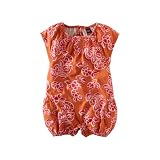 Tea Collection Baby-Girls Infant Sanur Floral Romper, Copper, XX-Small