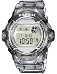 Baby-G Black Collection Transparent Resin Grey Dial Womens Watch #BG169R-8