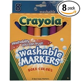 Crayola 8ct Washable Bold Markers (2 Pack)