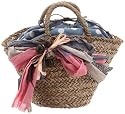 [カシュカシュ] cachecache BIRDブローチつきカゴBAG