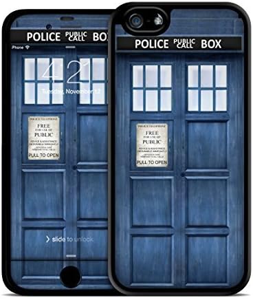 iPhone 6 Case, Police Box iphone 6 (4.7) Case & Skin Kit, Protective Hard Back Case w/ TPU Rubber Sides for the iPhone 6 (4.7 inch) (2014) with Matching Digital Wallpaper and Scratch Protection- Blue Police Call Box