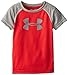 Under Armour Baby-Boys Infant Raglan Velocity Big Logo Short Sleeve Red