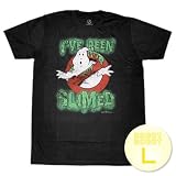 �������ȥХ������� ���饤��Tee/Ghostbusters Slimed Distressed T-Shirt Sheer �ǲ�T����� L���¹�͢����