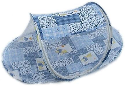 YIDEA Foldable Toddler Kids Infant Baby Safety Mosquito Net Netting Crib Bed Playpen Play Tent-Blue