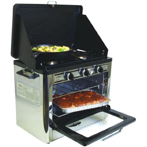 Camp Chef Camping Outdoor Oven with 2 Burner Camping Stove