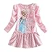Clearance Sale Coralup Little Girls Long Sleeve Skirt Cotton Dress