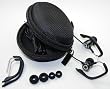 Dark Gray Metallic - Sound2 SPORT model earphones. Comes with 2 sizes of earhooks, 3 earbud sizes and protective storage case.