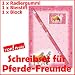 Schreibset A6 *Traumpferdchen* mit Block, Bleistift und Radiergummi vom D&ouml;ll-Verlag // Mitgebsel Geburtstag Kinder Malen Spielen Schreib set Pferde Blumen Sterne