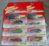 Johnny Lightning Thunder Wagons SIX CAR COMPLETE SET Nomad, Rambler, Corvette