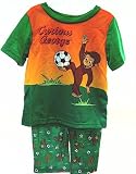 Curious George Sz. 4 Green & Orange 2 Piece Pajama Sleepwear Set - Shirt & Pants