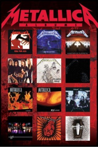1art1 44813 Metallica - Albums Poster 91 x 61 cm Preisvergleich