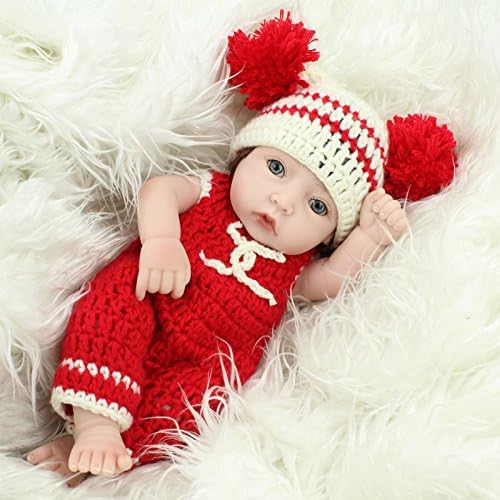 SSG Mini Lifelike New Baby Washable Full Silicone Doll Toys Gift Girl 11inch