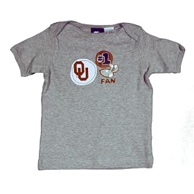 Oklahoma Sooners Oklahoma Ash Li'l Fan Infant Team Tee