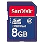 SanDisk 8 GB SDHC Class 2 Flash Memory Card SDSDB-8192-A11 (Retail Package)