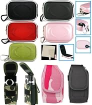 Holster or Carrying Case for Flip Video Mino F360 and MinoHD F460 Series Camcorder + Screen Protector Shield - (Flip Video Mino NOT included) + Bonus Young Micro - Live Green WristBand - Harry Potter 6 Books