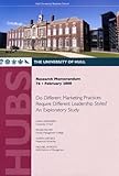 Do different marketing practices require different leadership styles? : an exploratory study