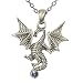 SilberDream Bijoux Mystik & Fantasy - Pendentif flottante de dragon y compris un collier assorti - E