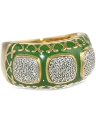 Sterling Silver Enamel Diamond Ring (1/3 cttw, I-J Color, I2-I3 Clarity)