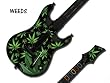 Protective skins for Guitar Hero 4 "World Tour" Guitar, fits Xbox 360, PS3 Playstation 3 - WEEDS