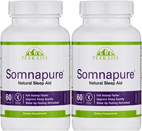 Peak Life - Somnapure Natural Sleep Aid - 60 Tablet (2 Pack)