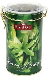 "JASMINE MYSTIQUE" (Green Tea) "HYSON", Packaged in Reusable Metal Can, 200g. "Ceylon"