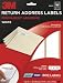 3M Return Address Labels, White, 1/2-inch x 1 3/4-inch, 10 Sheets per Pack (3300-R) (800 total labels)