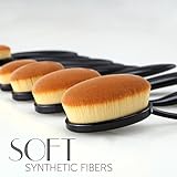 Makeup Brushes, VIVII Latest Version Professional 10 Piece Toothbrush Makeup Brush Set with Soft Oval Toothbrush Design with Gift Box