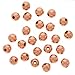 Real Copper Uniform Round Beads 6 mm (25)