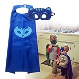 YL PJ Masks Costumes For Kids Set of 3 Catboy Owlette Mask with Cape (27.5 inches)