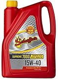 Schaeffer Manufacturing Co. 0700-006S Supreme 7000 Synthetic Plus Engine Oil 15W-40, 1 gallon