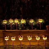 Homebrite Copper Garden Landscape Solar Light with Natural Warm Light, 30867, Small, Belmont, Set of 12, Copper