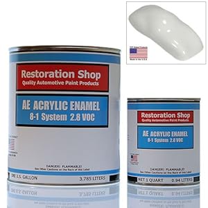 Dodge Spinnaker White ACRYLIC ENAMEL Car Auto Paint Kit Dodge Spinnaker White ACRYLIC ENAMEL Car Auto Paint Kit