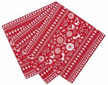 Russian Xmas 40 Cm Dinner Napkin, Pack Of 20