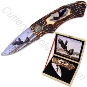 Wild Life - Coffret bois couteau de poche collection Ouest Americain pride eagle - WL09