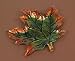Autumn Maple Leaf Decorative Glass Thanksgiving Serving Platter 14"