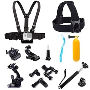 GOGOING Lot de 9 Accessoires pour Gopro Hero4,hero3+,hero3,hero2