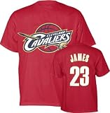 LeBron James Majestic Player Name and Number Cleveland Cavaliers T-Shirt