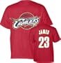 LeBron James Majestic Player Name and Number Cleveland Cavaliers T-Shirt