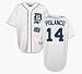 Placido Polanco Detroit Tigers Authentic Home Jersey, With #14 from Majestic Athletic
