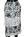 Womens Bohemian Gypsy Skirt Cream Lace Blue Print Sequin Beaded Skirt