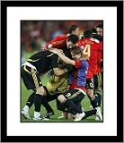 Fernando Torres, Iker Casillas and Cesc Fabregas - Spanish National Team 2008 Euro Champs Celebration - Framed 8x10 Photograph