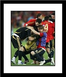 Fernando Torres, Iker Casillas & Cesc F��bregas Spain National Team Framed 8x10 Photograph 2008 Euro