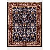 Couristan Anatolia 2 x 3 All Over Vase Navy Red Area Rug