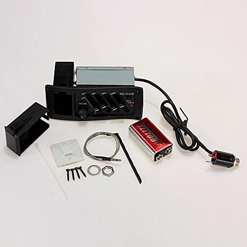 4 Band EQ 7545r Piezo Preamp Amplifier Equalizer Tuner for Acoustic Guitar Comp