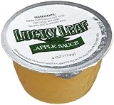 Lucky Leaf Applesauce (Sweetened), 4-Ounce Cups (Pack of 72)