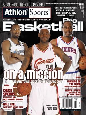 Lebron James unsigned 2008-09 Cleveland Cavaliers Preseason Basketball Magazine